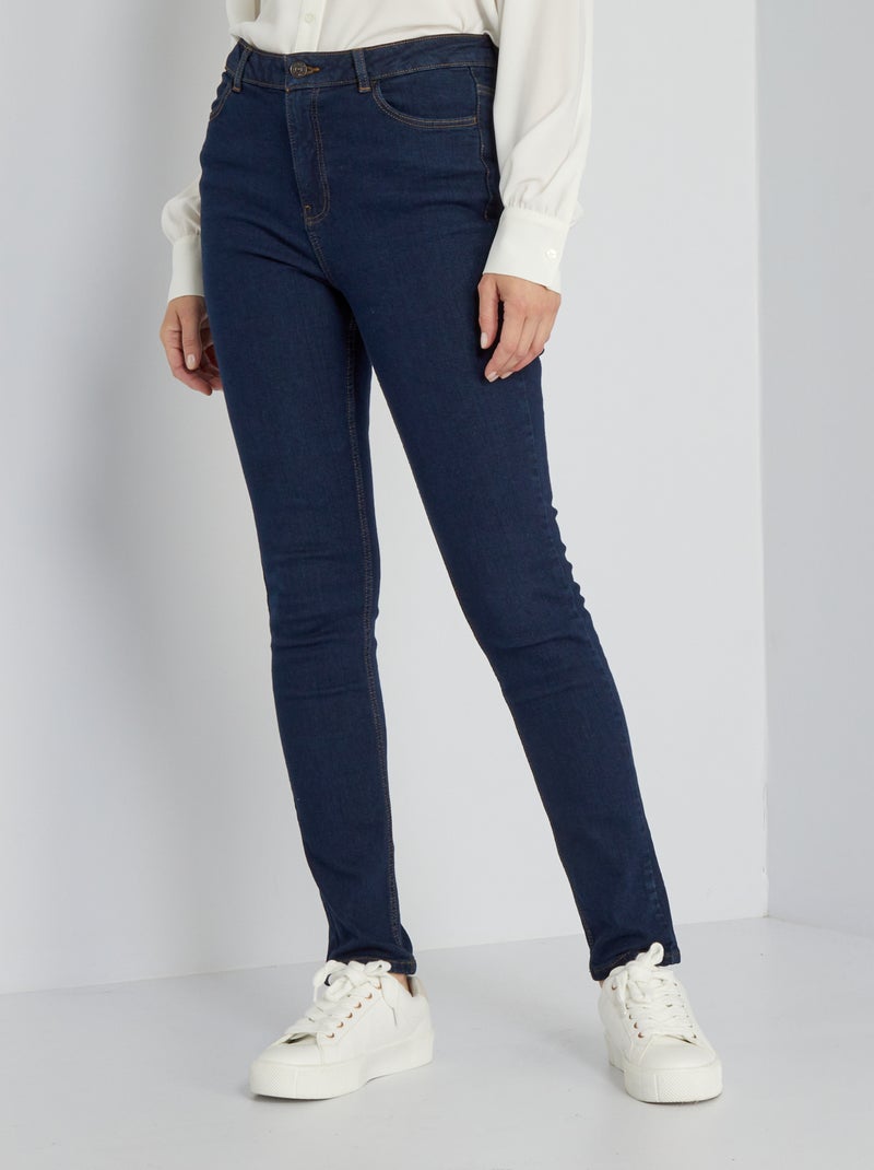 Jeans slim a vita alta - L28 BLU - Kiabi