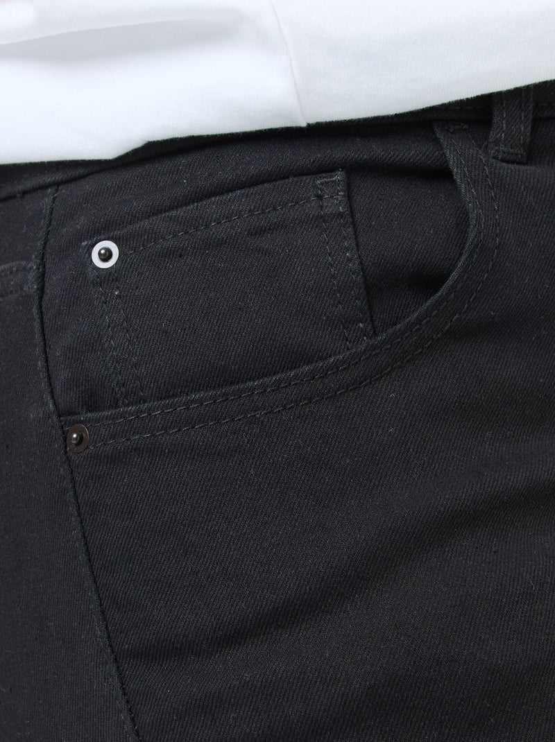 Jeans slim a vita alta - L28 NERO - Kiabi