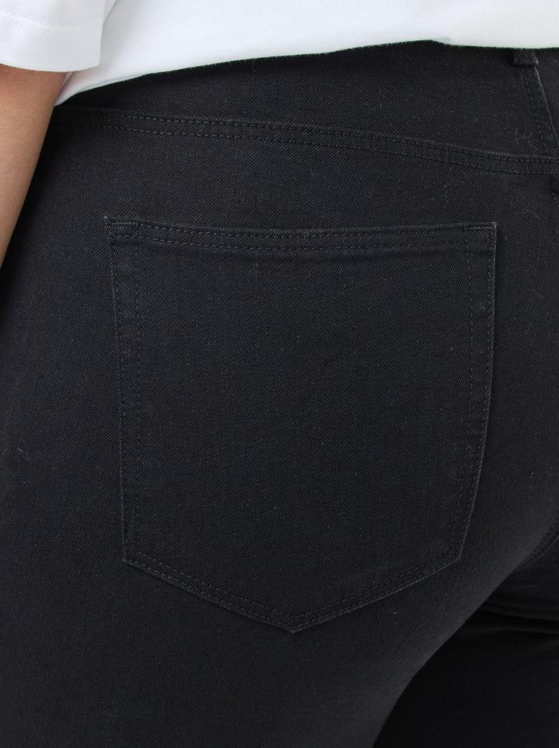 Jeans slim a vita alta - L28 NERO - Kiabi