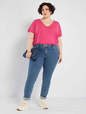 Jeans slim a vita alta - L32