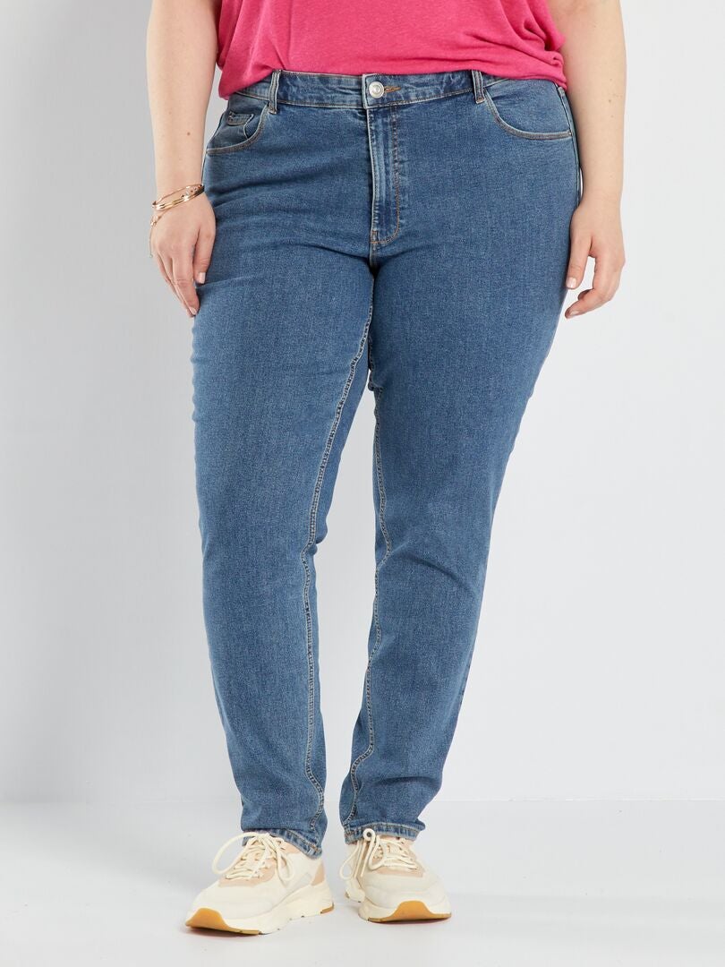 Jeans slim a vita alta - L32 BLU - Kiabi