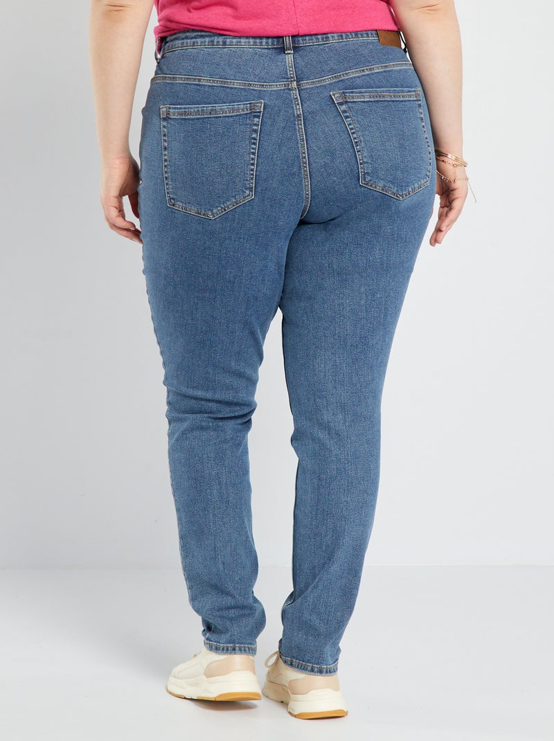 Jeans slim a vita alta - L32 BLU - Kiabi
