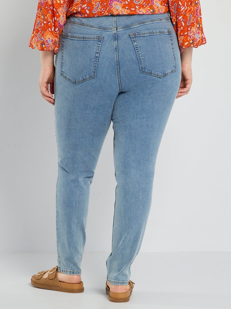 Jeans slim a vita alta - L32 blu - Kiabi