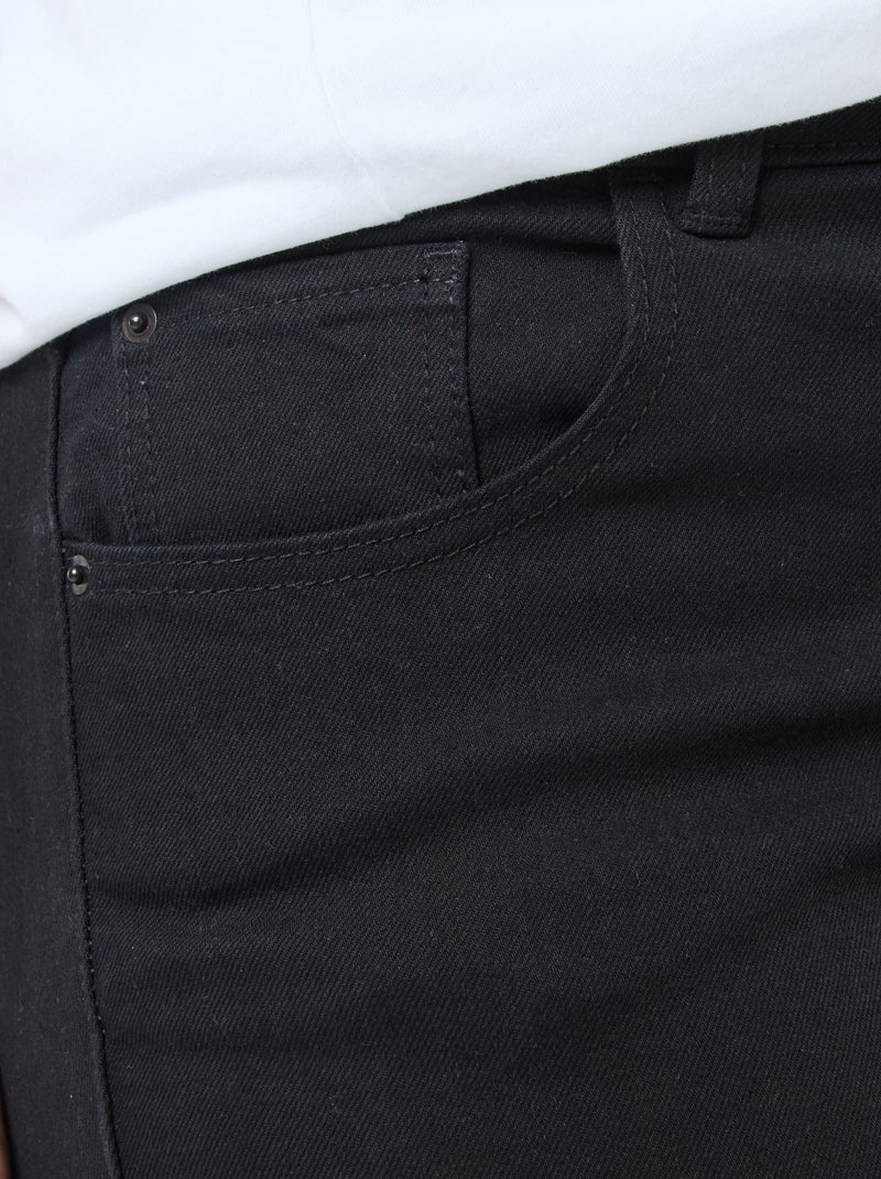 Jeans slim a vita alta - L32 NERO - Kiabi
