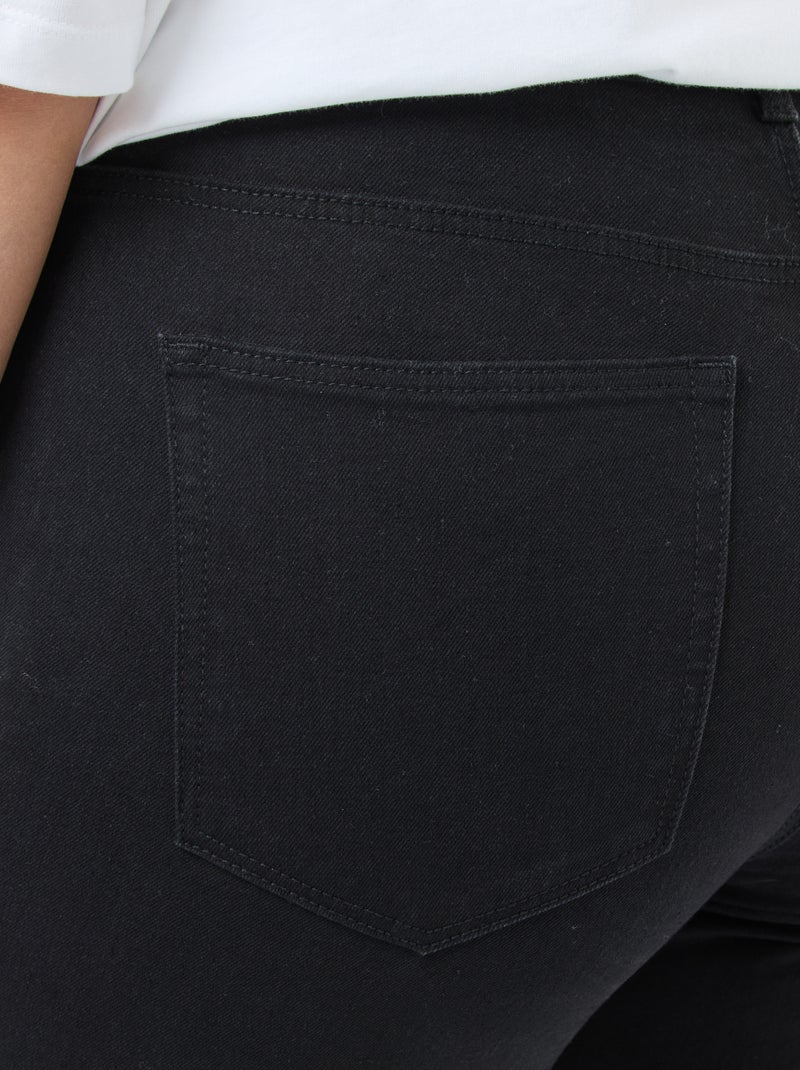 Jeans slim a vita alta - L32 NERO - Kiabi