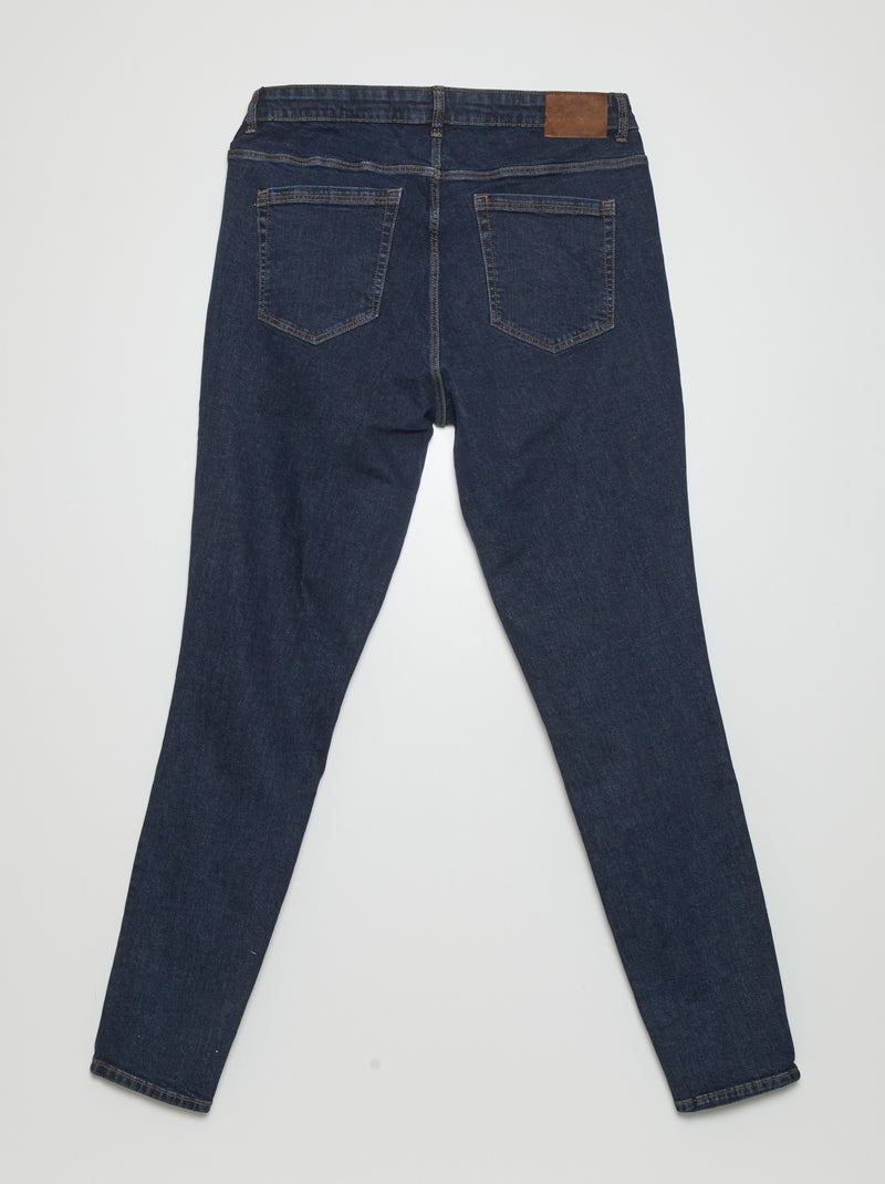 Jeans slim a vita alta - L34 BLU - Kiabi