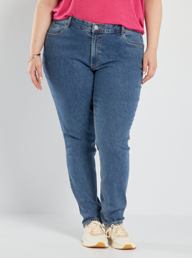 Jeans slim a vita alta - L34 BLU - Kiabi