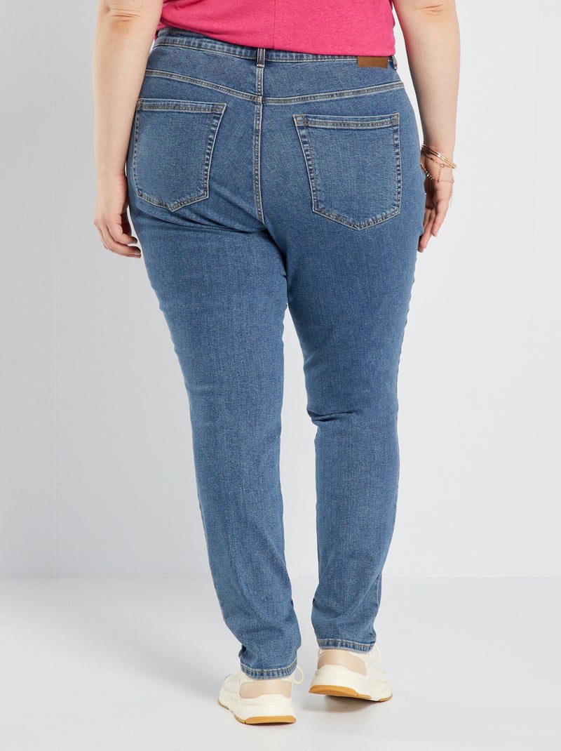 Jeans slim a vita alta - L34 BLU - Kiabi
