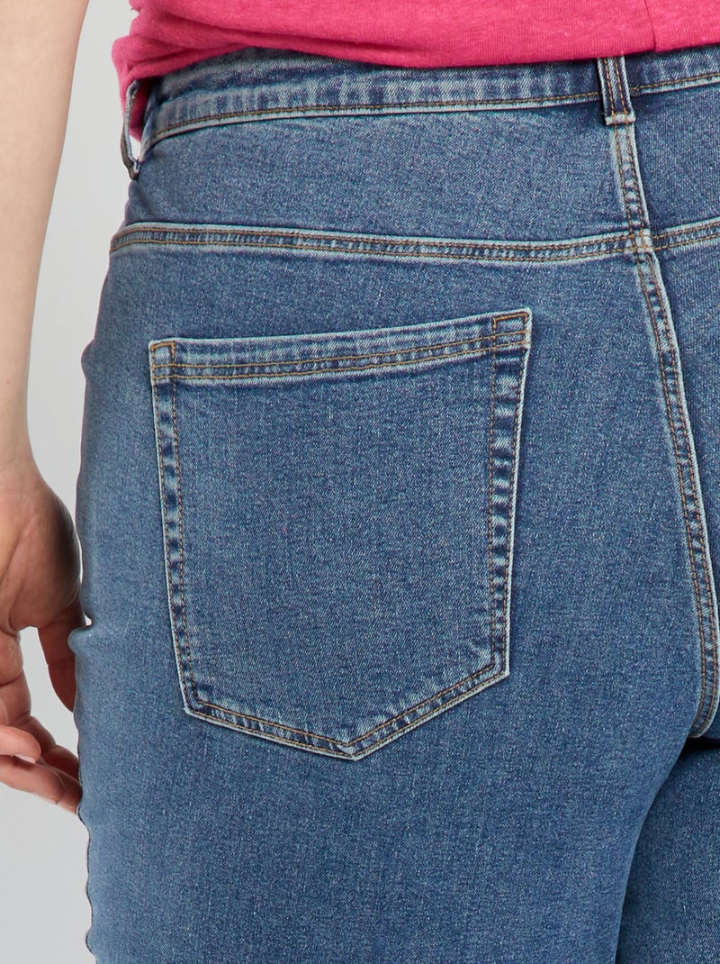 Jeans slim a vita alta - L34 BLU - Kiabi