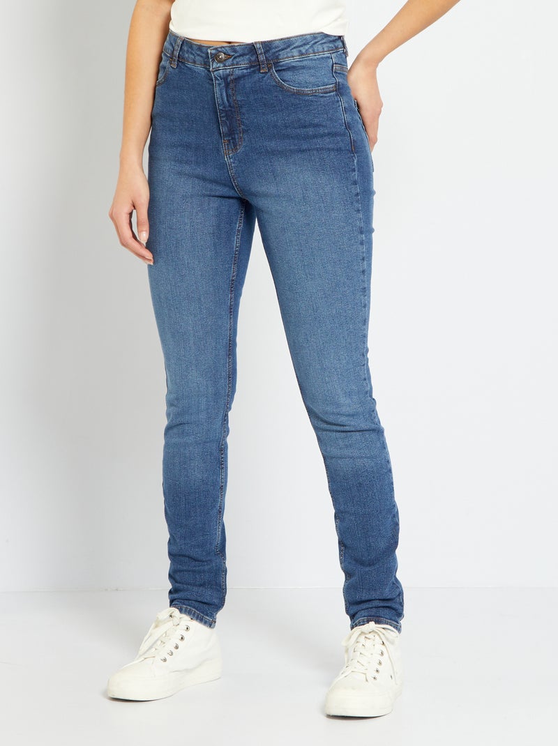 Jeans slim a vita alta - L34 BLU - Kiabi