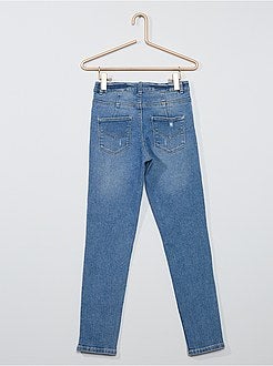 Jeans slim a vita alta destroy - Kiabi