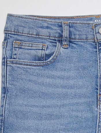 Jeans slim a vita alta regolabile