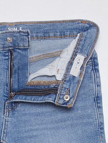 Jeans slim a vita alta regolabile