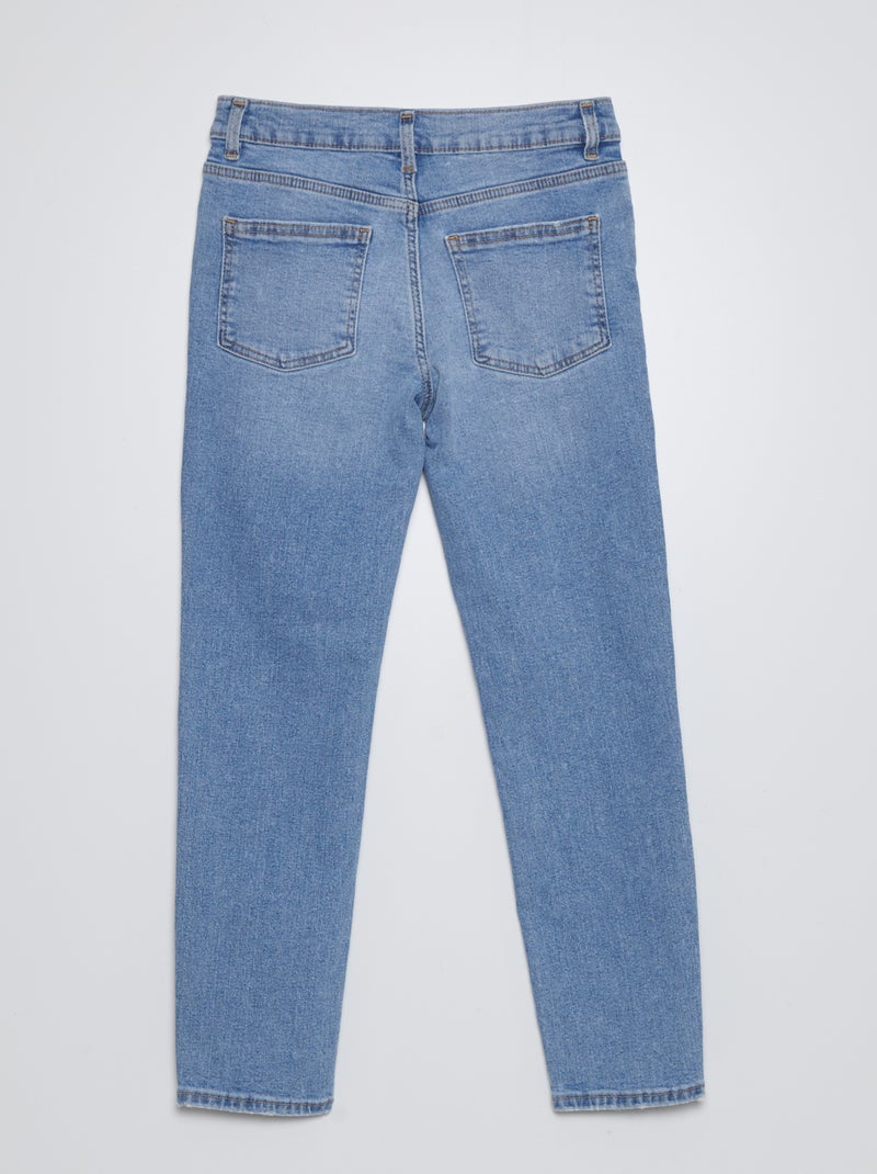 Jeans slim a vita alta regolabile BLU - Kiabi