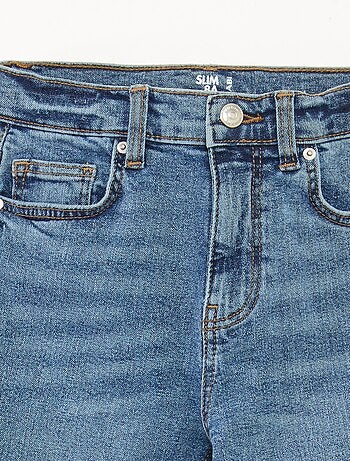 Jeans slim a vita alta regolabile