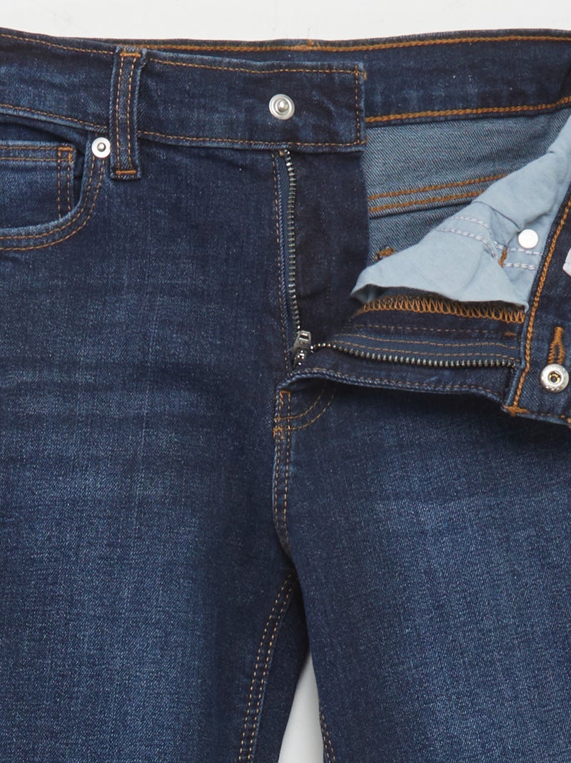 Jeans slim a vita alta regolabile BLU - Kiabi