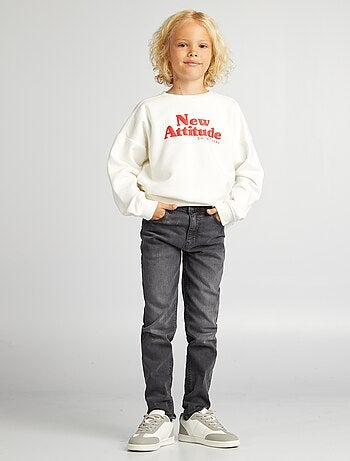 Jeans slim a vita alta regolabile