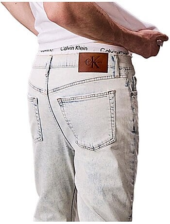 Jeans slim chiari da uomo Calvin Klein Jeans