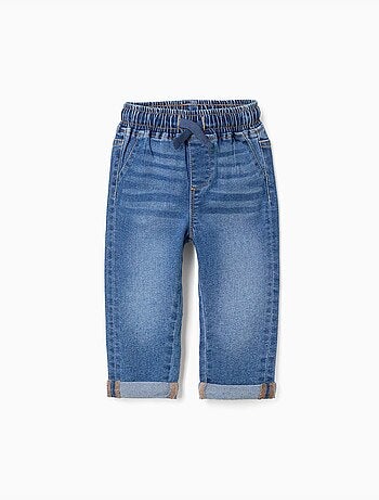 Jeans slim con coulisse