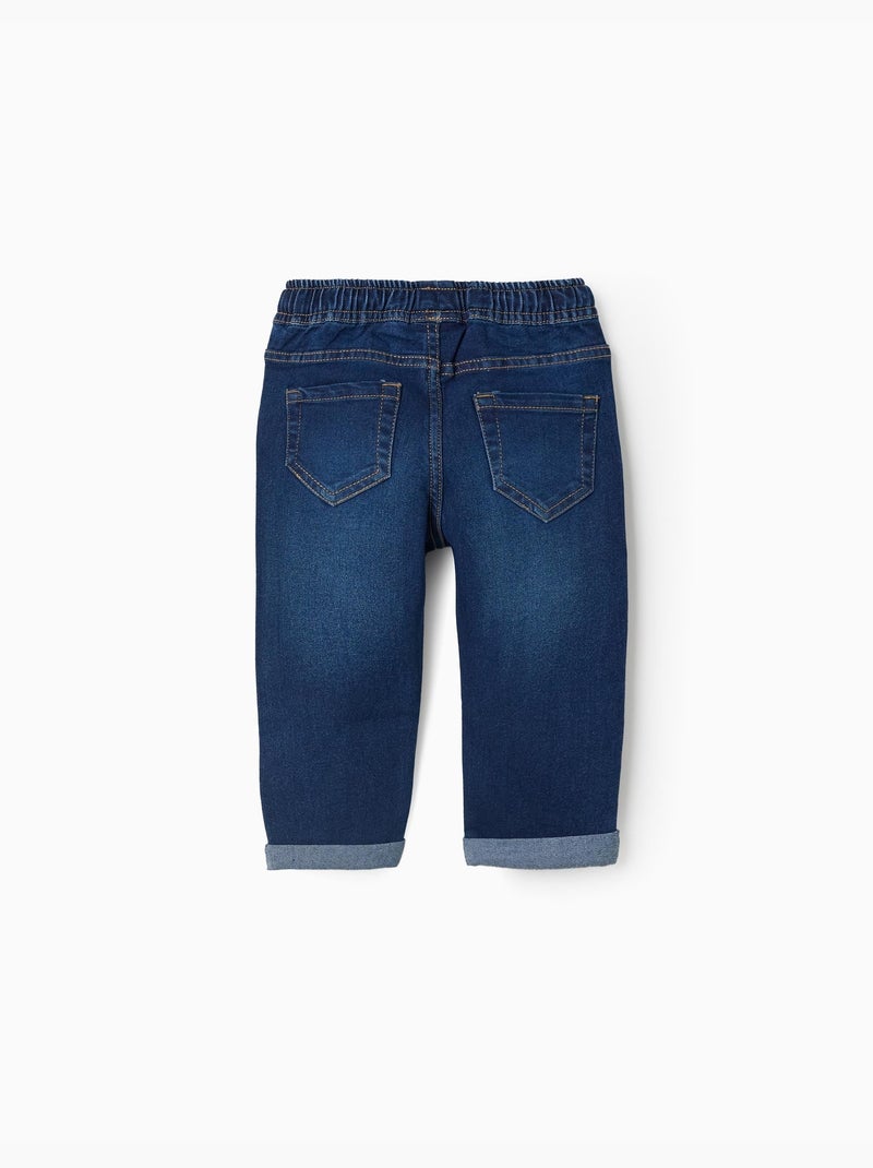 Jeans slim con coulisse Blu scuro - Kiabi