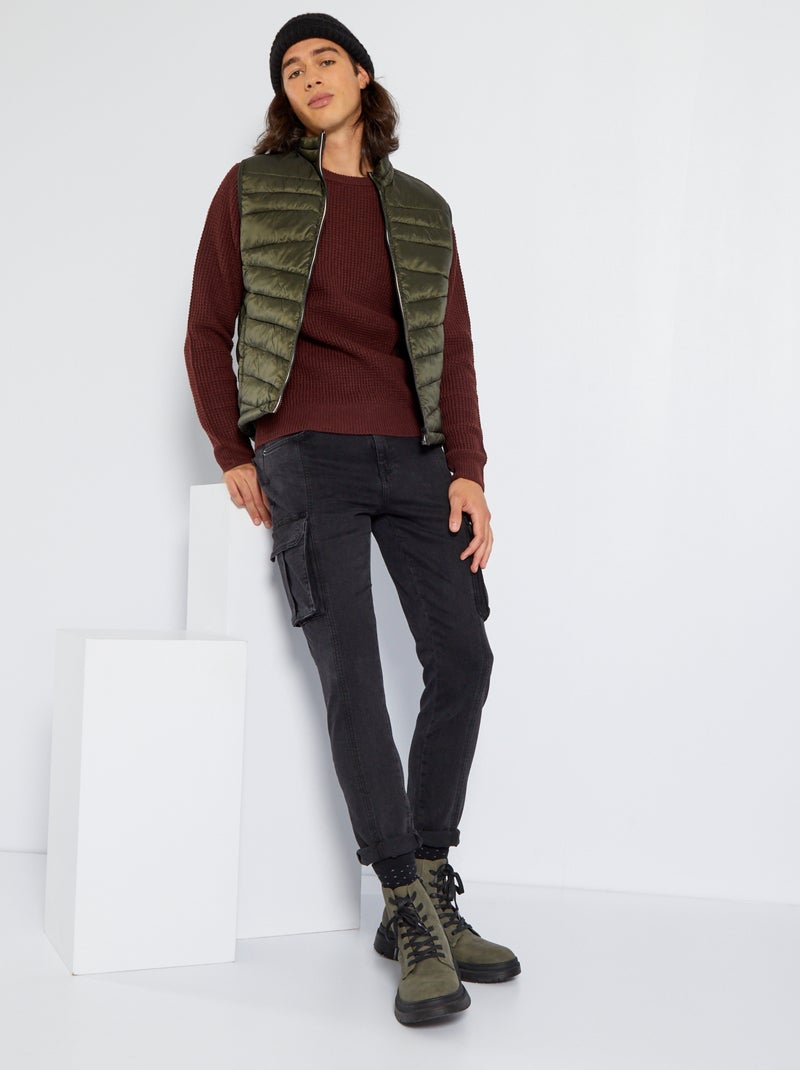 Jeans slim con tasche cargo - L32 GRIGIO - Kiabi