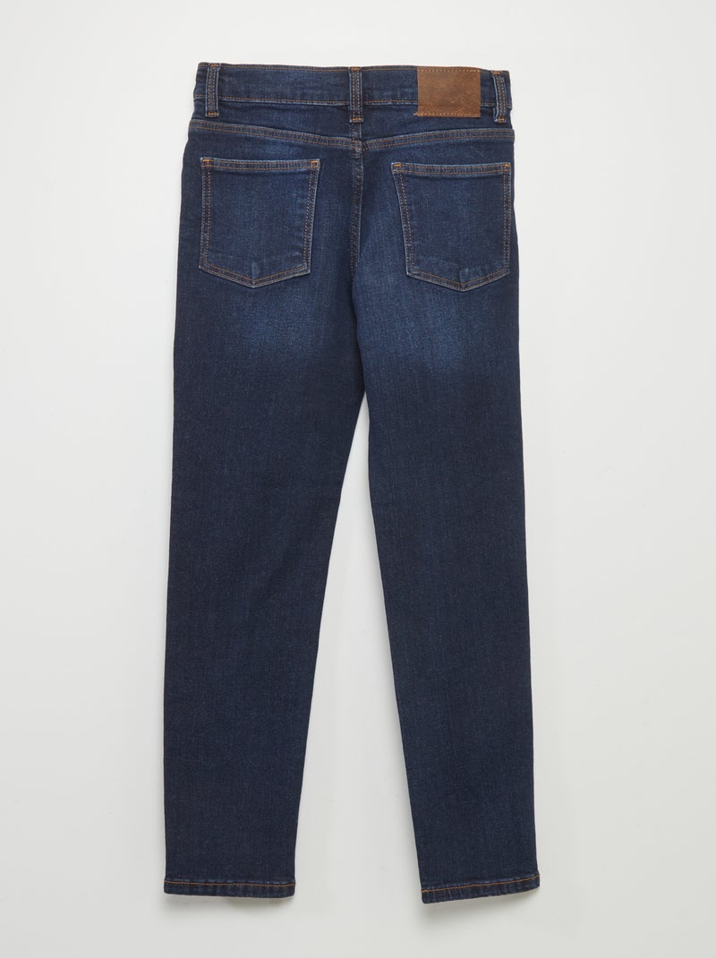 Jeans slim con vita regolabile BLU - Kiabi