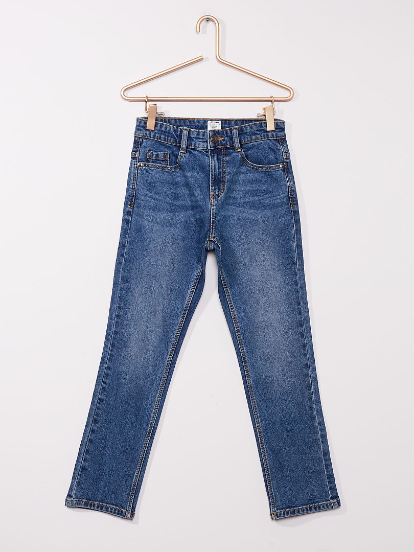 Jeans slim eco-sostenibili Bambino di corporatura robusta BLU - Kiabi