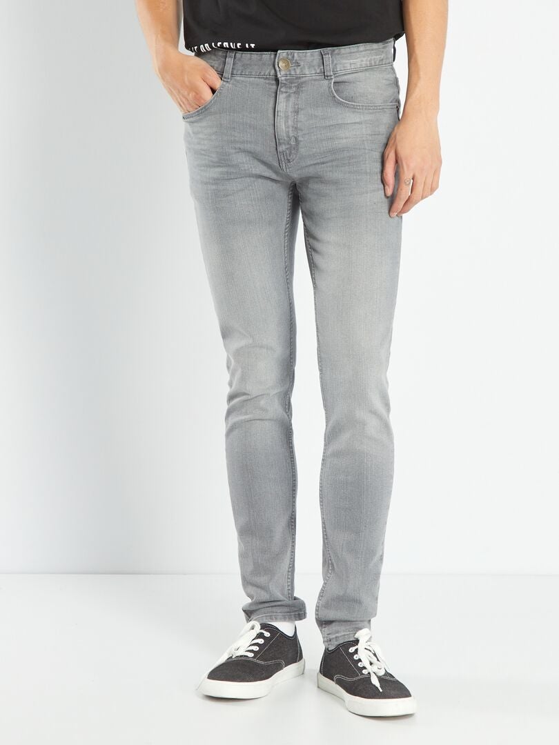 Jeans slim eco-sostenibili GRIGIO - Kiabi