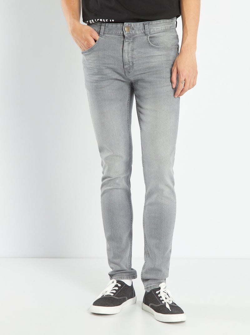 Jeans slim eco-sostenibili GRIGIO - Kiabi
