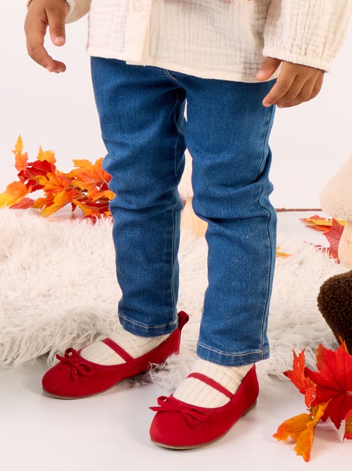 Jeans slim elasticizzato con vita regolabile - Kiabi Jeans slim elasticizzato con vita regolabile - Kiabi