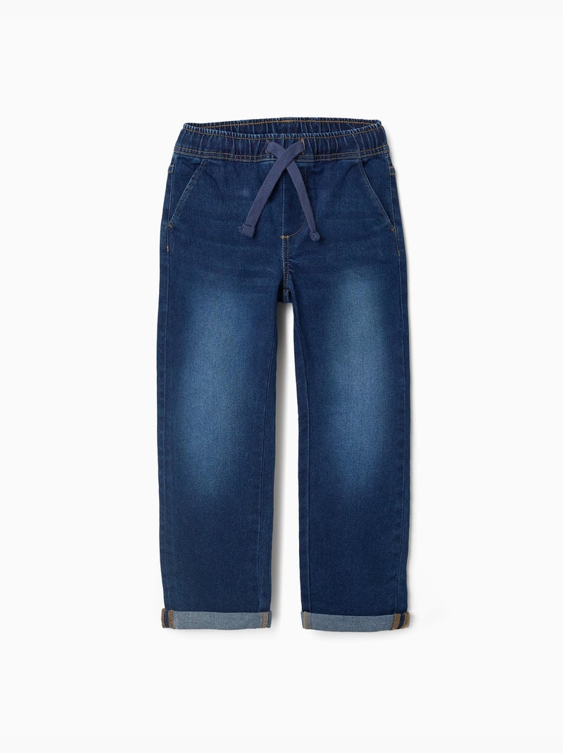 Jeans slim fit con coulisse Blu scuro - Kiabi