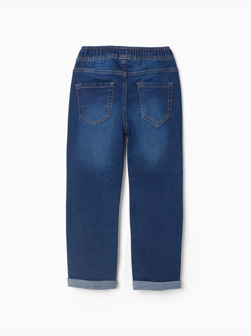 Jeans slim fit con coulisse Blu scuro - Kiabi