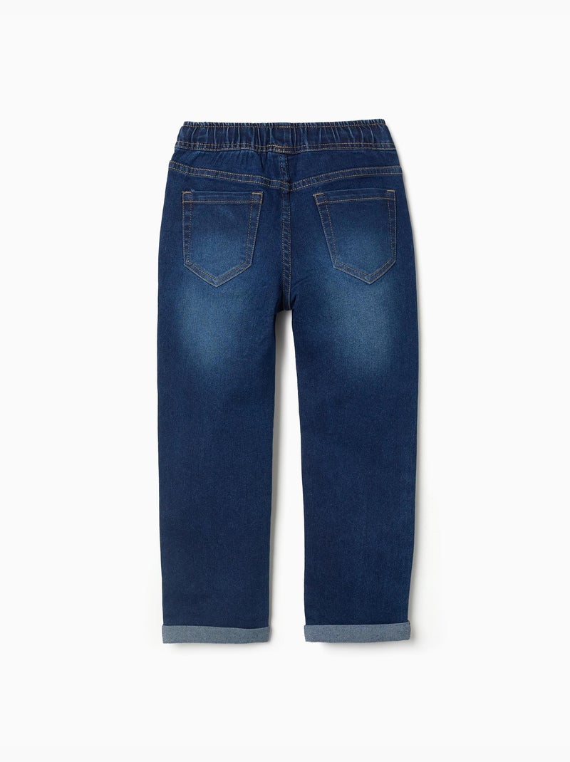 Jeans slim fit con coulisse Blu scuro - Kiabi