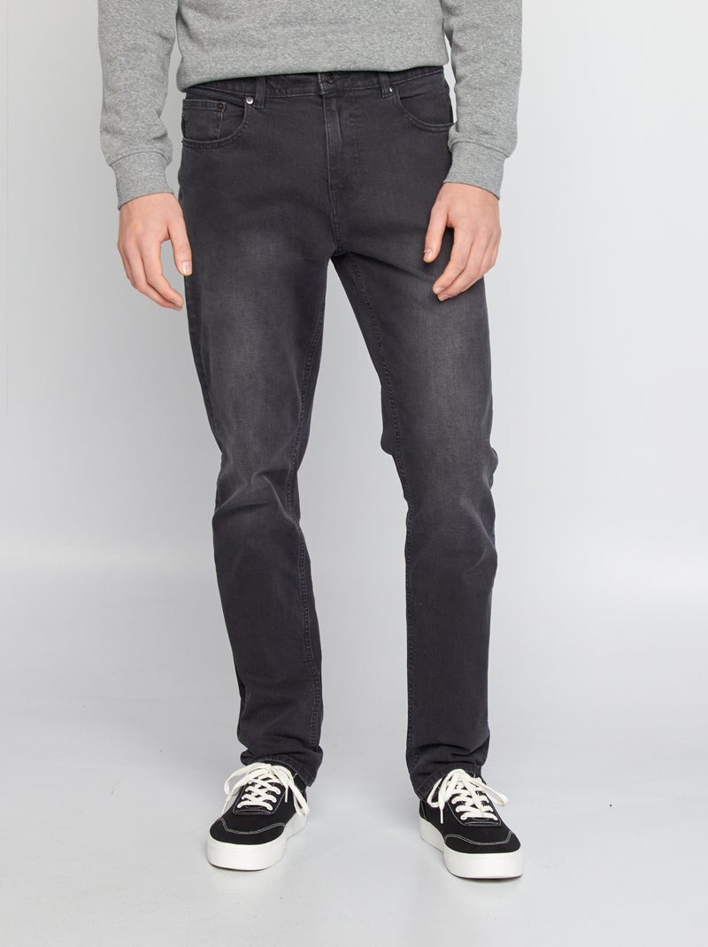 Jeans slim fit in cotone stretch - L38 GRIGIO - Kiabi