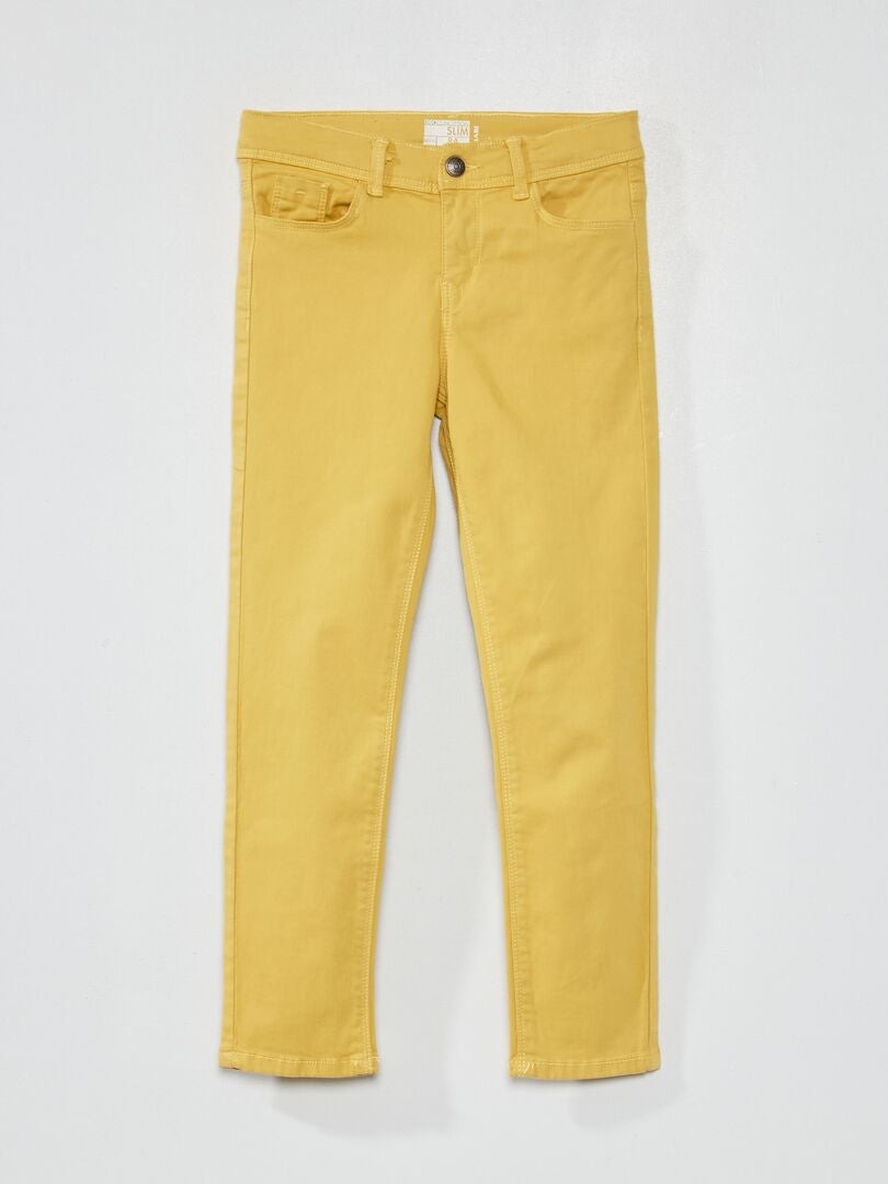 Jeans slim giallo - Kiabi