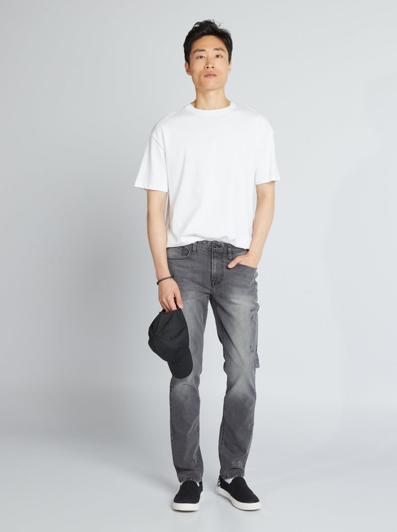 Jeans slim in denim - L32 NERO - Kiabi