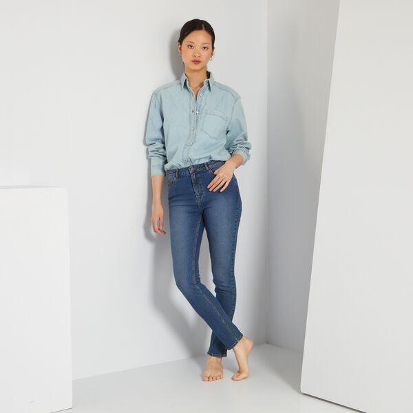Jeans slim L32 eco-sostenibili Donna dalla 38 alla 52 - BLU - Kiabi - 15,00€