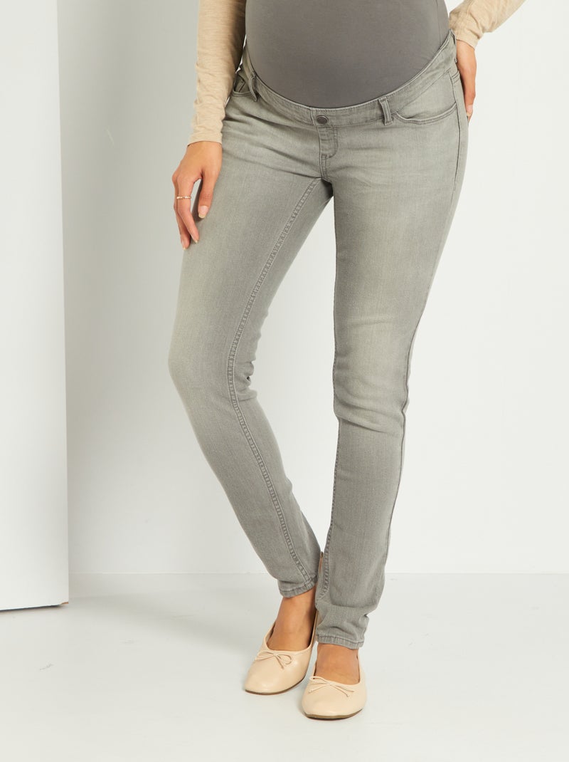 Jeans slim premaman L30 GRIGIO - Kiabi