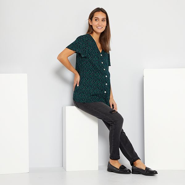 Jeans slim premaman L30 premaman - NERO - Kiabi - 25,00€
