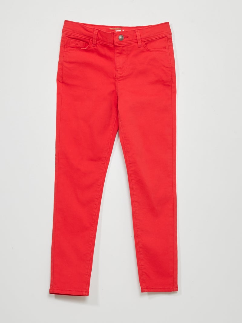 Jeans slim Rosso - Kiabi