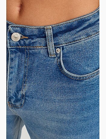 Jeans slim straight a vita alta da donna dilvin