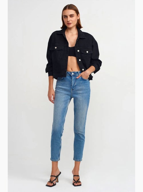 Jeans slim straight a vita alta da donna dilvin - Kiabi Jeans slim straight a vita alta da donna dilvin - Kiabi