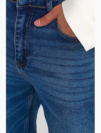 Jeans slim straight a vita alta da donna dilvin