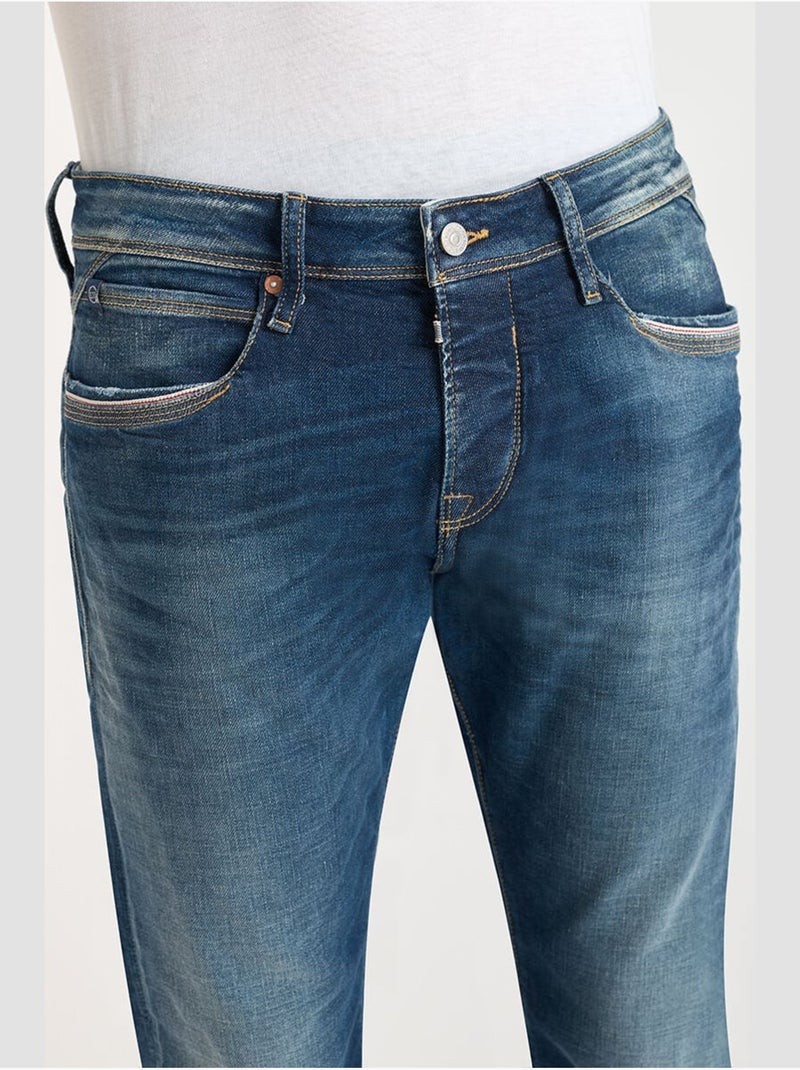Jeans slim stretch 700/11, lunghezza 34 Blu - Kiabi
