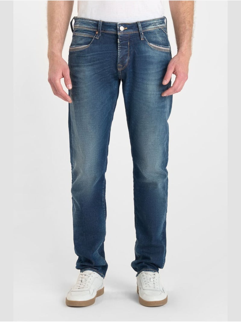 Jeans slim stretch 700/11, lunghezza 34 Blu - Kiabi