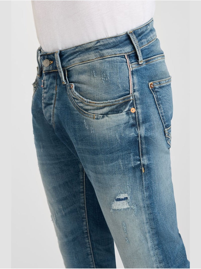 Jeans slim stretch 700/11, lunghezza 34 Blu - Kiabi