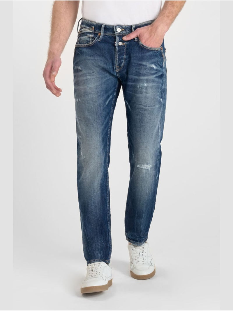 Jeans slim stretch 700/11, lunghezza 34 Blu - Kiabi