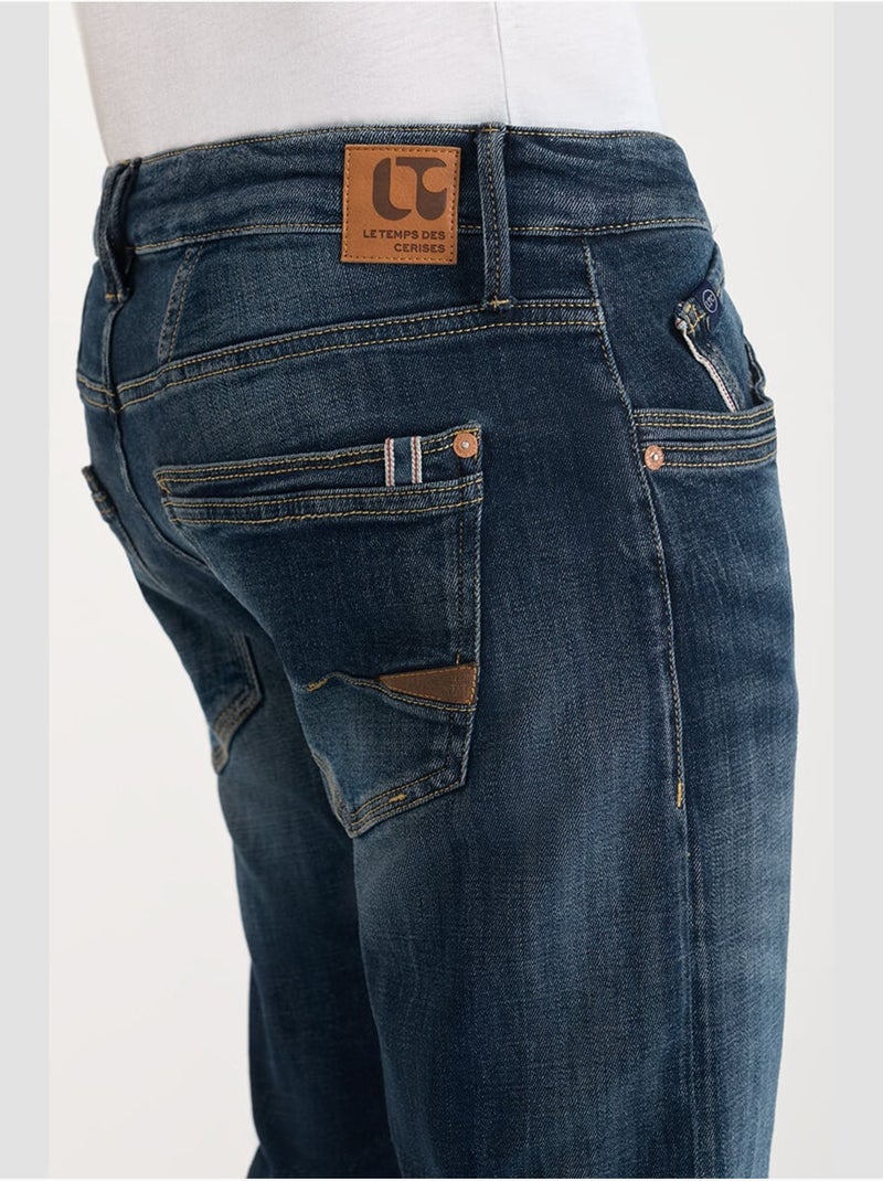 Jeans slim stretch 700/11, lunghezza 34 Blu - Kiabi