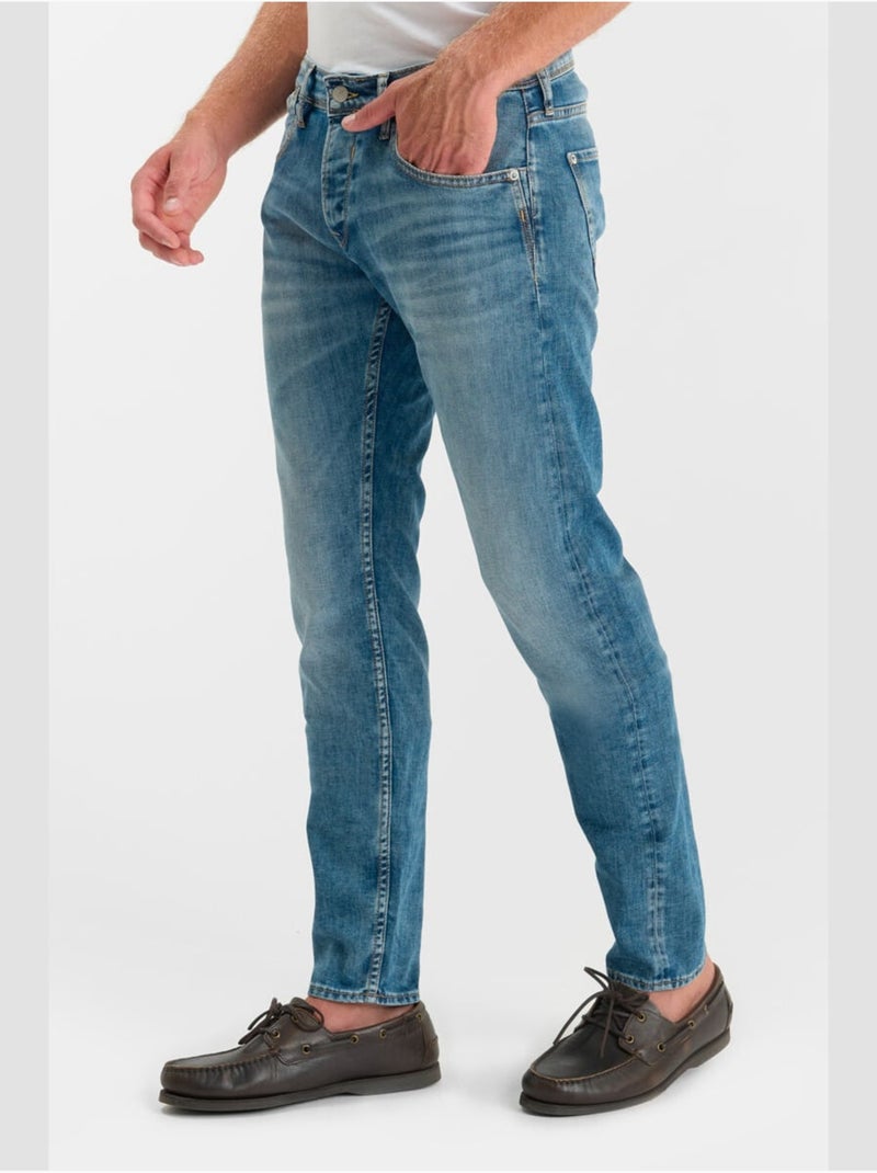 Jeans slim stretch 700/11, lunghezza 34 Blu - Kiabi