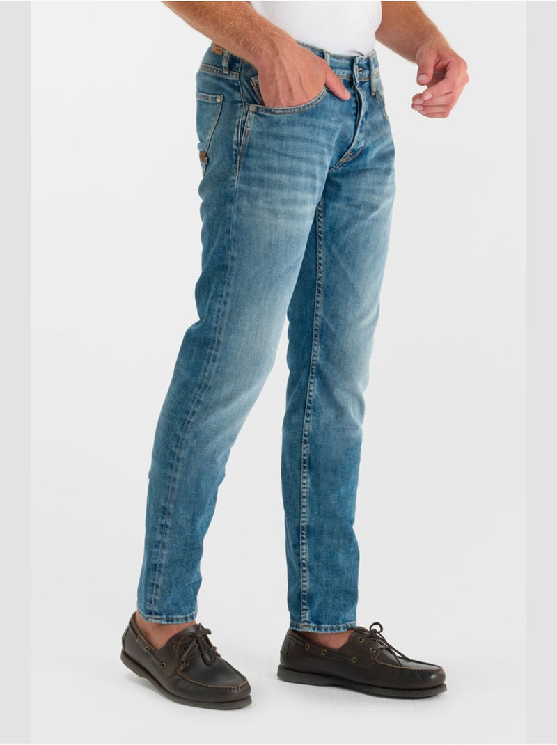 Jeans slim stretch 700/11, lunghezza 34 Blu - Kiabi